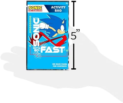 Sonic the Hedgehog Party Favors for Kids Bundle - 24 Mini Activity Packs | Sonic Mini Play Packs with Coloring Books, Stickers