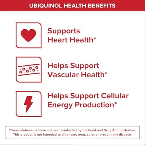 Qunol Mega Ubiquinol CoQ10 100mg, Superior Absorption, 60 Softgels
