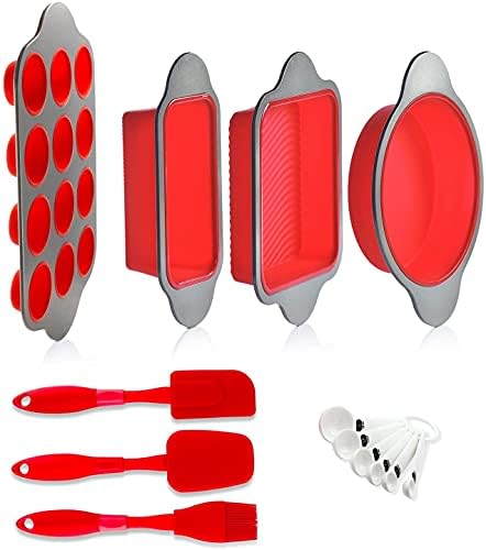 Premium Non-Stick Silicone Bread Loaf Pan, 9x5 Inches – Heavy-Duty Steel Frame, Non-Toxic, BPA & PFOA Free – Perfect for Pound Cakes, Breads, & More.