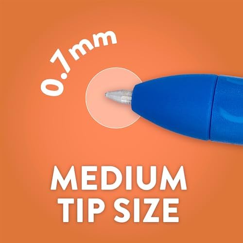 Paper Mate InkJoy Gel Pens, Black, Medium Point (0.7mm), Comfort Grip, 10 Count - Fast Drying Ink, Smooth Writing, Office Supplies