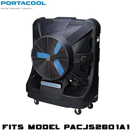 Portacool PARCVRJ26000 Protective Cover for Portacool PACJS2601A1 Jetstream 260 Portable Evaporative Coolers, Vinyl, Black