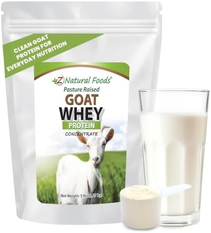 Z Natural Foods Goat Whey Protein Powder Concentrate - Pasture Raised, 1 lb