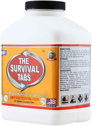 Survival Tabs – Emergency Food Supply – 15-Day Chocolate Tabs