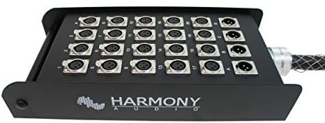 Harmony Audio HA-SB24100 Pro Stage XLR Snake Cable Box 24 Channel