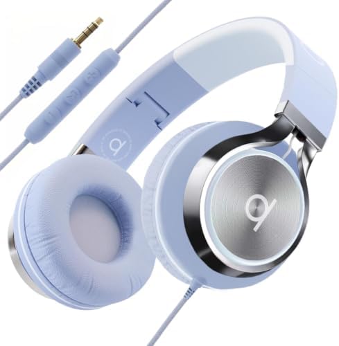 ARTIX Wired Headphones for Classroom & School with Microphone & Volume Control - Adults, Teens & Kids Headphones with Cord