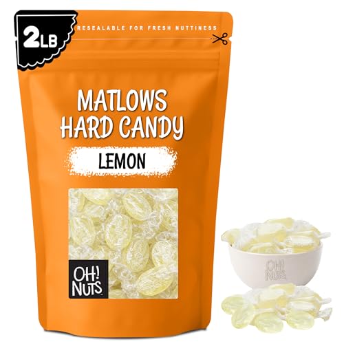 Oh! Nuts Hard Candy Mints Bulk, Individually Wrapped Mint Candy 2 LB | Hard Candy Individually Wrapped - Bulk Candy Individually Wrapped, Crystal Candy Mints, Kosher Certified, 2 LB Bag
