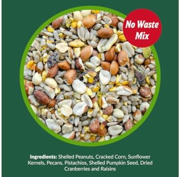 Lyric Woodpecker Wild Bird Seed for Outside Feeders, Shelled, No Waste Bird Seed with Nuts & Dried Fruit, 5 lb Bag | For outside feeders, shelled
