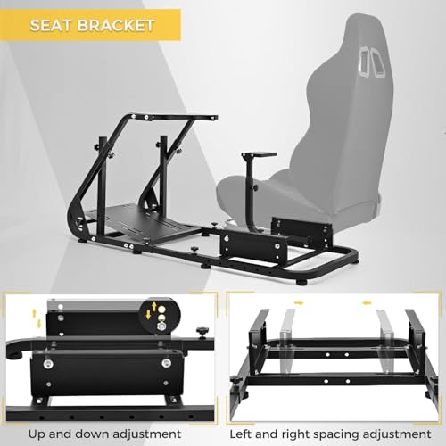 Marada Reinforced Stabilizing Racing Sim Cockpit Stand Fit for Fanatec