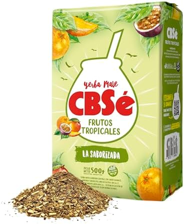 CBSe Yerba Mate Tropical Fruits – 500g (1.1 lb) Loose Leaf Herbal Tea – Argentine Yerba with Natural Fruit Flavor