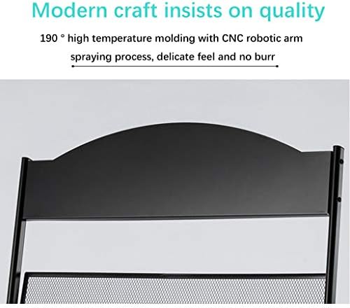Iron Simple Floor-Standing Magazine Display Rack - Black