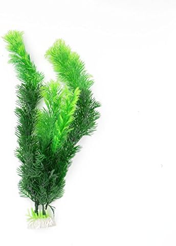 CNZ Aquarium Decor Artificial Plastic Plant Green 10pcs Grass 12-inch | Fish Tank Decoration, Ornament