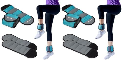 Gaiam Ankle Weights, Wearable Bracelet to Strengthen, Tone & Sculpt, Adjustable Ankle Weights for Women & Men for Yoga, Dance, Pilates, Barre, Cardio