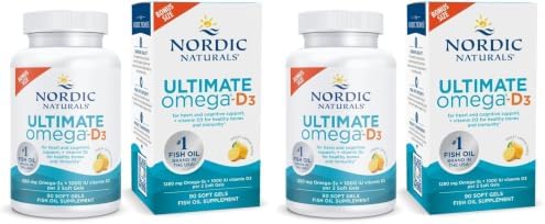 Nordic Naturals Ultimate Omega-D3,1280mg + 1000IU D3, Lemon - 90 Count