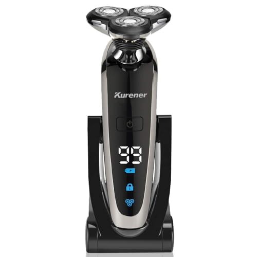 Kurener Electric Razor for Men 1250Series Washable, Powerful Motor