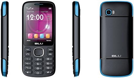 BLU T276T Black Blue Jenny TV 2.8 Unlocked GSM Dual-SIM Cell Phone w/ 1.3MP Camera - Unlocked Cell Phones - Retail Packaging - Black Blue
