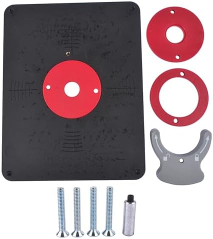 PRS4038 Precision Router Table Insert Plate with Level-Loc Rings (Undrilled)