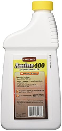 GORDON'S Amine 400 2,4-D Weed Killer, 1 Quart - 8141082