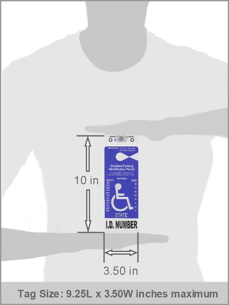 Gold - Handicap Placard Holder by JL Safety. A Novel Way to Protect