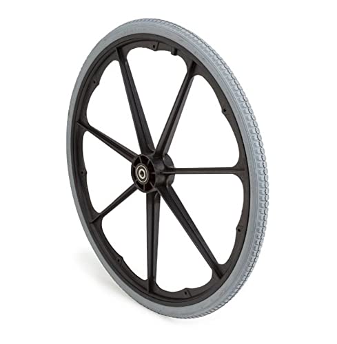Invacare 1026363 Pneumatic Flat Free Composite Wheelchair Wheel, 24 Inch Diameter