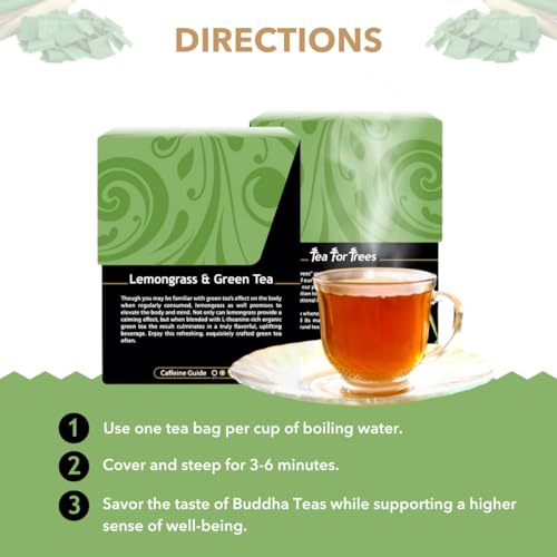 Buddha Teas - Organic Sencha Green Tea - For Health & Wellbeing - Japanese Green Tea - With Antioxidants & Minerals - Clean Ingredients - Caffeinated - OU Kosher & Non-GMO - 18 Tea Bags (Pack of 1)