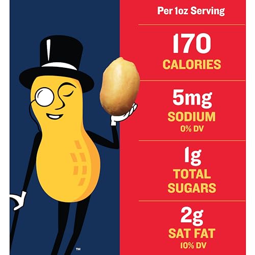 PLANTERS Salted Peanuts, Plant Based Protein Snacks, 2.19lbs (1 Ct)