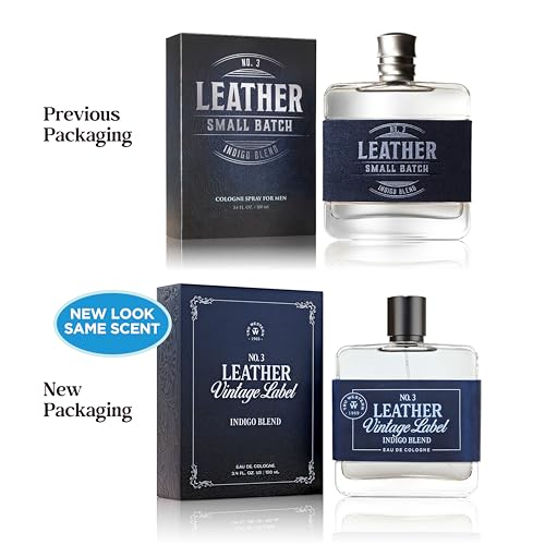 Tru Western Leather #2 Small Batch Men's Cologne, 3.4 fl oz (100 ml) - Confident, Sexy, Modern