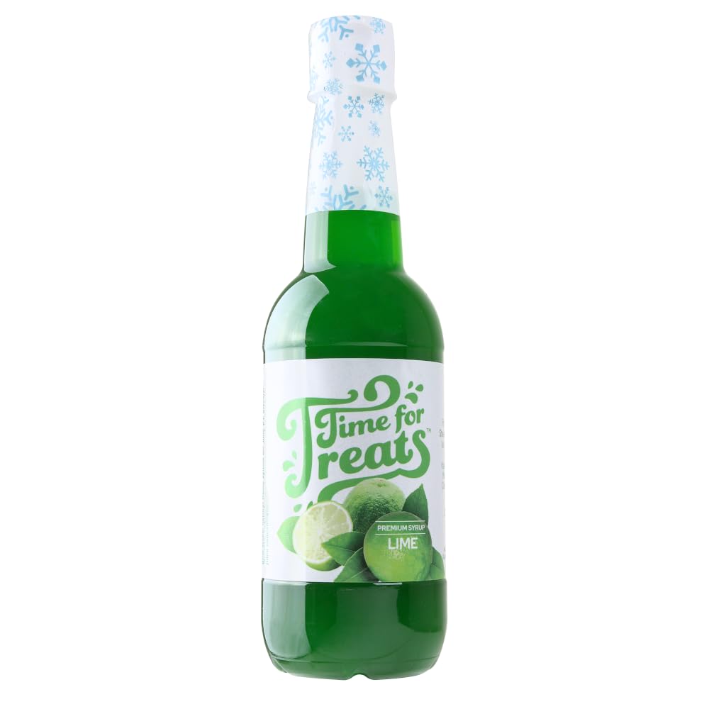 Time For Treats 3-Pack Tropical Punch, Watermelon, Lime Syrup 16.9 Fluid Ounce Per Bottle for Snow Cones, Homemade Sodas, Cocktails, Coffee, Baking and More