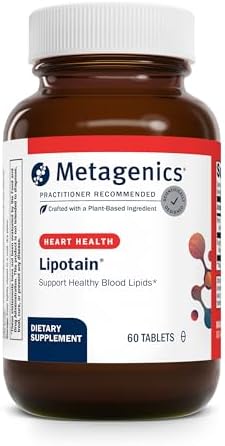 Metagenics Lipotain - Non-Flush Niacin & Guggul Extract - Supports Healthy Blood Lipids & Cholesterol Balance* - Inositol Hexanicotinate Tablets for