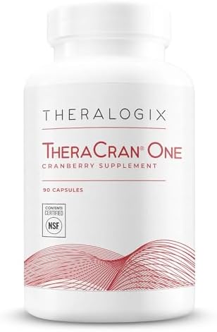 Theralogix TheraCran One Cranberry Capsules - 90-Day Supply - Supplement for Men & Women - to Support Urinary Tract Health* - 36mg Soluble PACs per