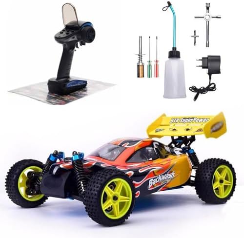 1/10 Nitro RC Car for Adult 75CC Oil-Powered Two Speed RC Crawler Truck, 4WD Off Road Buggy Nitro Gas Power Remote Control Car Hobby Toys
