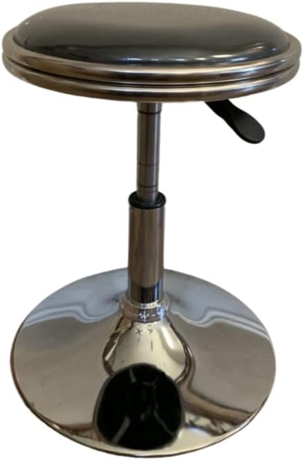 Top Us Arcades Set of 2 Swivel Bar Stools Easy Adjustable Height Leather Padded Cushion Work Home Bar Man Cave Arcade Room Garage Padding Black top