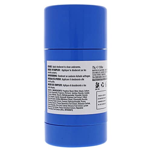 Baxter of California Deodorant for Men| Aluminum Free | Alcohol Free | Clear Stick | Citrus and Herbal-Musk