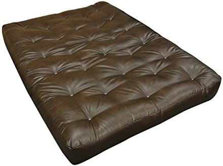 Gold Bond 8" Double Foam & Cotton Futon Mattress, Sage Microfiber, Full, Green