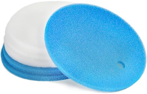 Compatible White Filter Floss and Blue Filter Pad Replacement for Tetra Pond Clear Choice Biofilter (Pack of 6)
