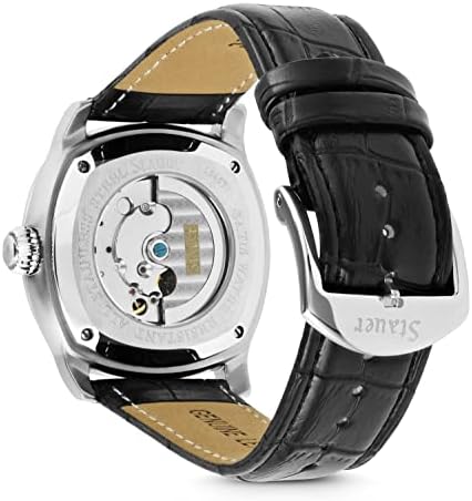 Stauer 1930 Dashtronic Watch Cotswold Genuine Men's Automatic Watch with Leather Band and Stainless Steel Case 21-Jewel Movement and 3-ATM Water Resistant