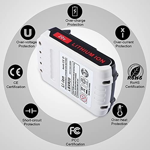 JYJZPB Replace Battery for Black and Decker 20V Lithium Battery LBXR20 Tool