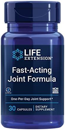 Life Extension Fast-Acting Joint Formula, 30 Capsules | With Keratin, Korean Angelica & Hyaluronic Acid, Joint Health Support, Non-GMO & Gluten-Free