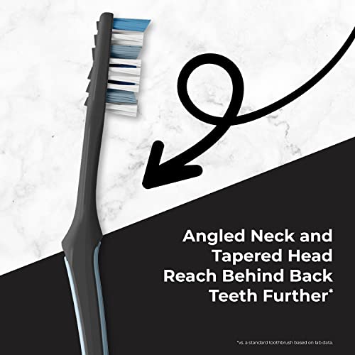 Reach Advanced Design Soft Bristle Toothbrush with Toothbrush Caps, 6 Count