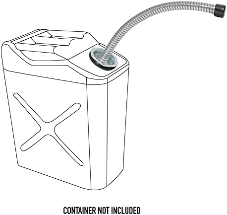 Rothco Screw-On Gas Nozzle | Flexible replacement spout for fuel cans, easy‑pour design with secure fit to reduce spills during refueling use