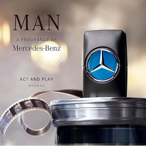 Mercedes Benz Man - Eau de Toilette for Men - Aromatic, Woody Fruity Mens Fragrance with Cedar and Oakmoss Notes - Long Lasting Mens Cologne - 3.4 oz