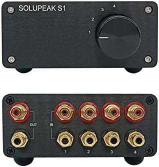 U31 3 Way RCA Audio Switcher, Stereo Audio Switch Selector Box