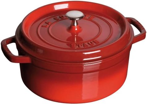 Staub Cast Iron 5.5-qt Round Cocotte - Grenadine, Made in France