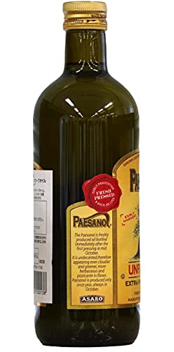 Paesanol Extra Virgin Olive Oil, Unfiltered, 33.8 Fl Oz (1L) | High Polyphenol, Premium First Cold Pressed, Hand Picked, Early Harvest in Sicily, Award Winning Italian EVOO
