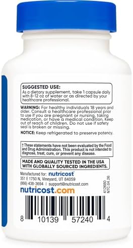 Nutricost Probiotic Complex (50 Billion CFU) 60 Capsules, for Men and Women | Vegetarian Capsules, GMO-Free, Gluten-Free
