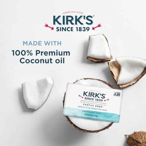 Kirk's Original Coco Castile Bar Soap Soothing Aloe Vera, 4 Oz