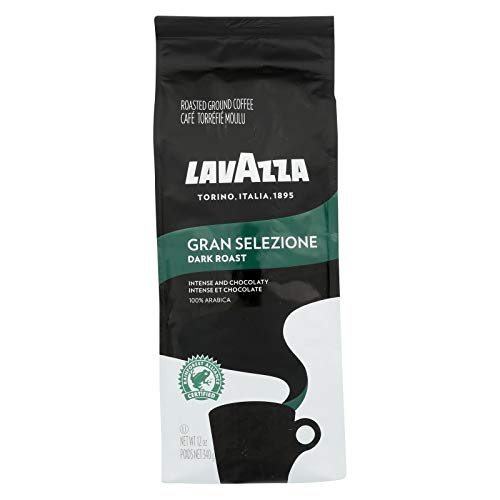 Lavazza Italian Roast Ground Coffee 12oz Bag, Extra Dark Roast (Pack of 1) - Package May Vary