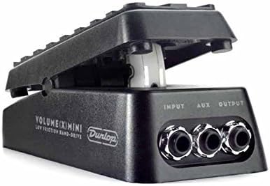Jim Dunlop DVP4 Volume (X) Mini Pedal for Electric Guitars Bundle with 2-Pack of Pedal Patch Cables