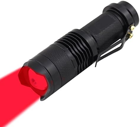 Scalable Blue LED Flashlight 3 Mode Long Range Blue Light Flashlight Torch Night Fishing and Outdoor Activities-Black House