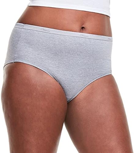 Hanes women's Hi-Cut Panties Pack, Lightweight Cotton Hi-Cuts, 6-Pack (Retired, Colors May Vary)