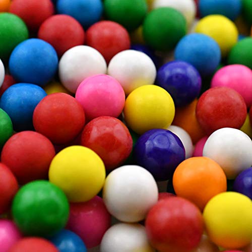 Dubble Bubble Gumball Machine Refill Carton - Bulk Bubblegum Balls - .625 Inch Assorted Gumballs for Small Mini Candy Dispenser - 20 Ounce